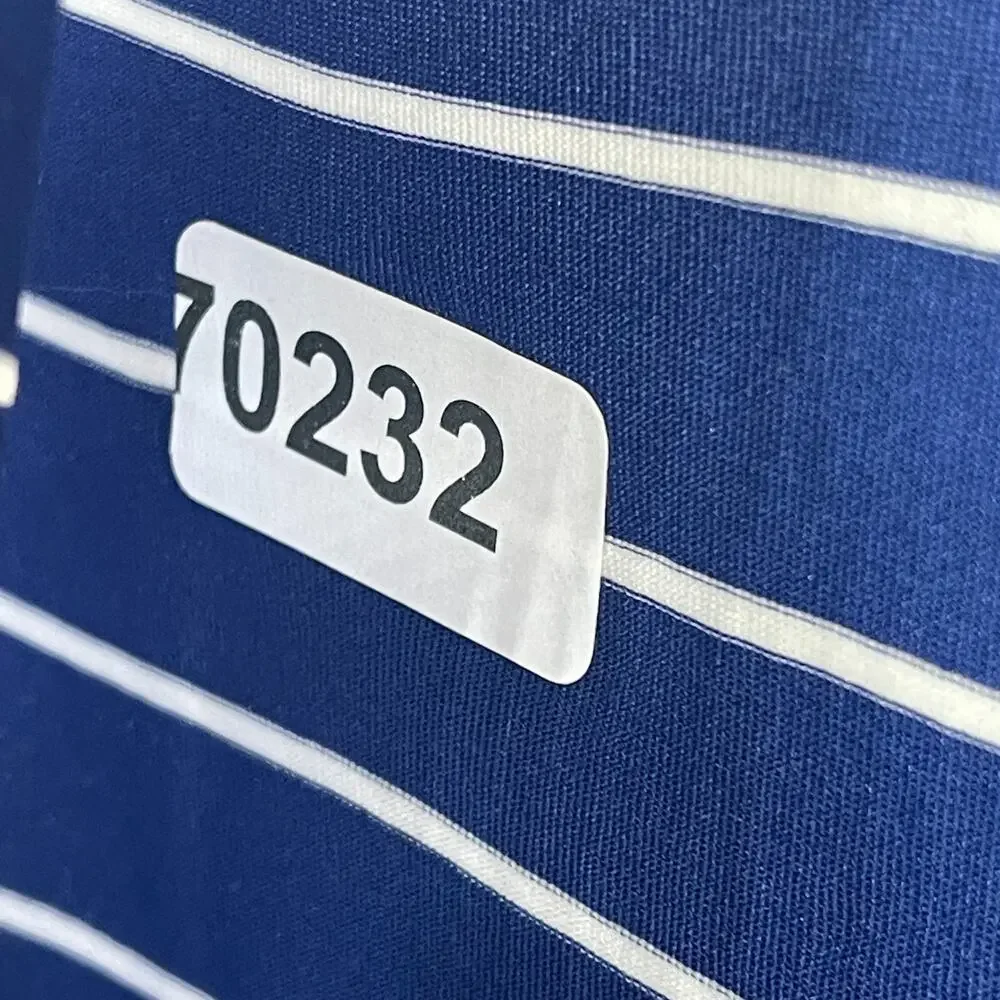 POLO RALPH LAUREN Shirt Mens L Striped Polo Golf Performance Short Sleeve Blue